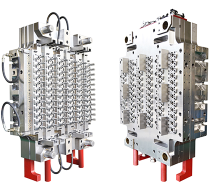 72-cavity preform mould